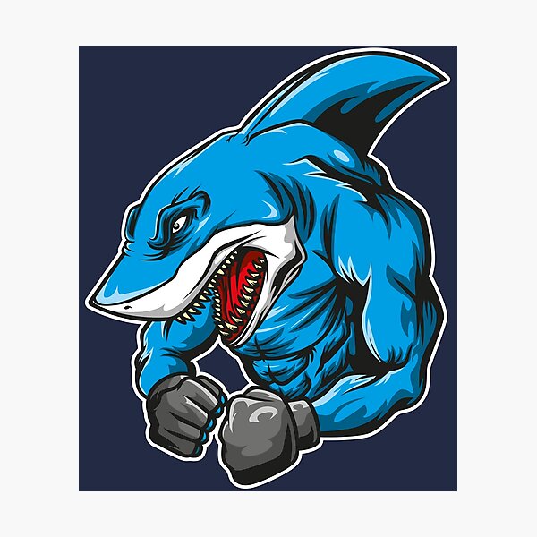 Item preview, Boxing shark designed and sold by MerlinWear.