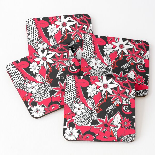 Item preview, Tangled Collage 1 in Red Black and White designed and sold by Heatherian.