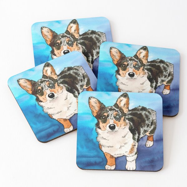 Item preview, Cute Cardigan Welsh Corgi Puppy Watercolor Painting designed and sold by KelseyLovelle.