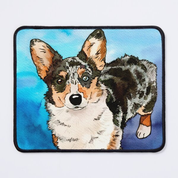 Item preview, Cute Cardigan Welsh Corgi Puppy Watercolor Painting designed and sold by KelseyLovelle.