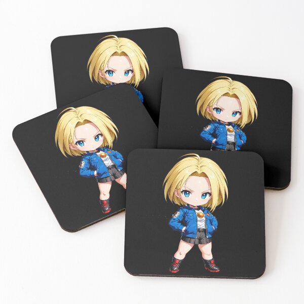 Item preview, Android 18 Chibi: Miniature Charm designed and sold by EminenceArts.