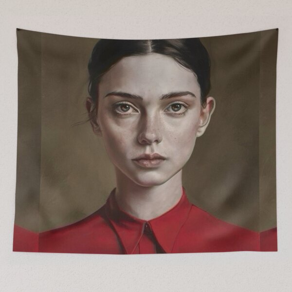 Item preview, Famous Paintings of Women | Cinematic French Woman Portrait Parisian Muse- Oil Painting…Art By Carraann designed and sold by CARRAANN.