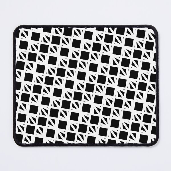 Item preview, Black & White Squares Triangles Trellis Frame Ordered Compositions designed and sold by Alchemy-A-La-G.