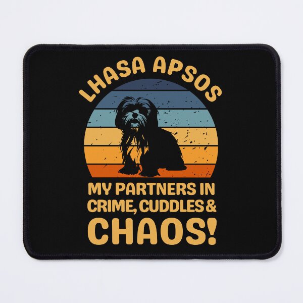 Item preview, Lhasa Apso My Partners In Crime Cuddles & Chaos designed and sold by AussieWonders.