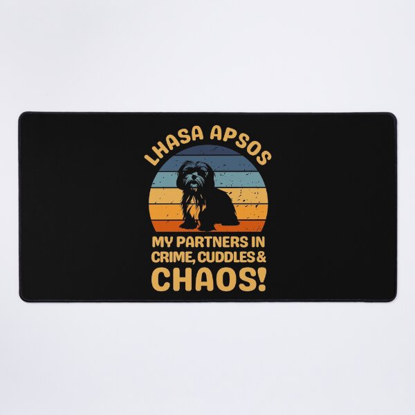 Item preview, Lhasa Apso My Partners In Crime Cuddles & Chaos designed and sold by AussieWonders.