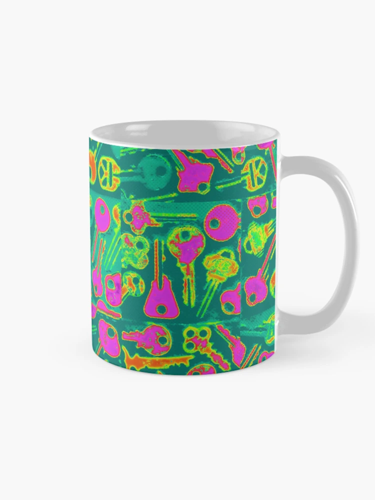 Thumbnail 3 of 6, Coffee Mug, Keys Raspberry Heatmap designed and sold by farreystudio.