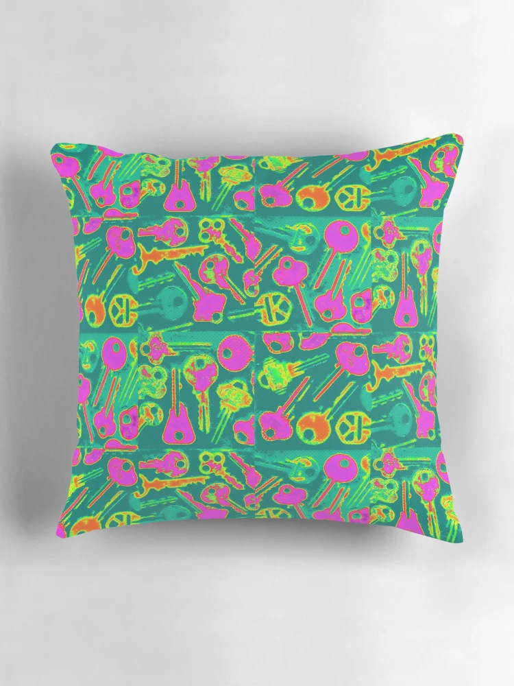 Thumbnail 3 of 4, Pillow, Keys Raspberry Heatmap designed and sold by farreystudio.
