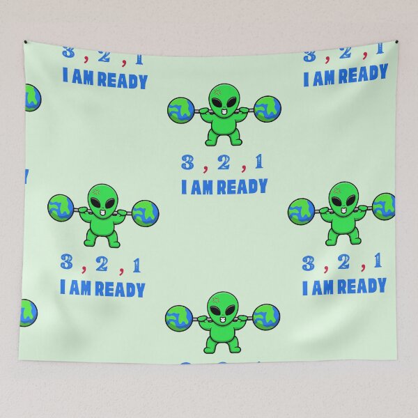 Item preview, Superpower alien in gym designed and sold by NurzZz73.
