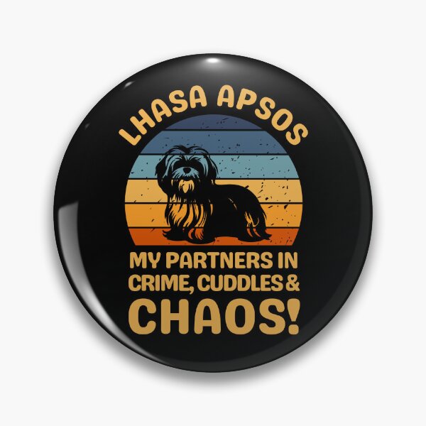 Item preview, Lhasa Apso My Partners In Crime Cuddles & Chaos designed and sold by AussieWonders.