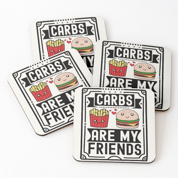 Item preview, Carbs Are My Friends | Cute Hamburger and Fries designed and sold by PearlMoonGrapes.