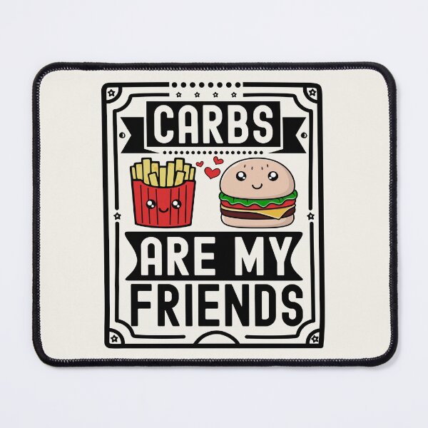 Item preview, Carbs Are My Friends | Cute Hamburger and Fries designed and sold by PearlMoonGrapes.
