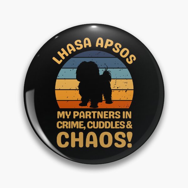 Item preview, Lhasa Apso My Partners In Crime Cuddles & Chaos designed and sold by AussieWonders.