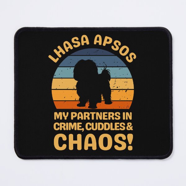 Item preview, Lhasa Apso My Partners In Crime Cuddles & Chaos designed and sold by AussieWonders.