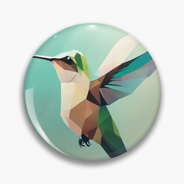 Item preview, Low Poly Hummingbird Vector Art. Humming Bird in Flight designed and sold by kakarikihill.