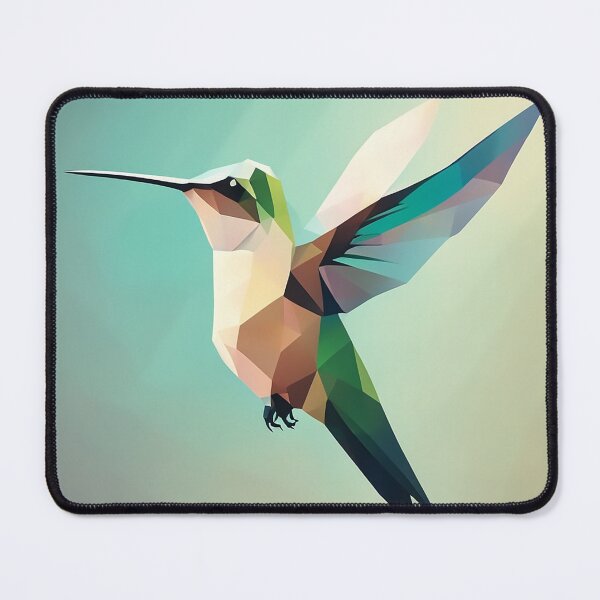 Item preview, Low Poly Hummingbird Vector Art. Humming Bird in Flight designed and sold by kakarikihill.