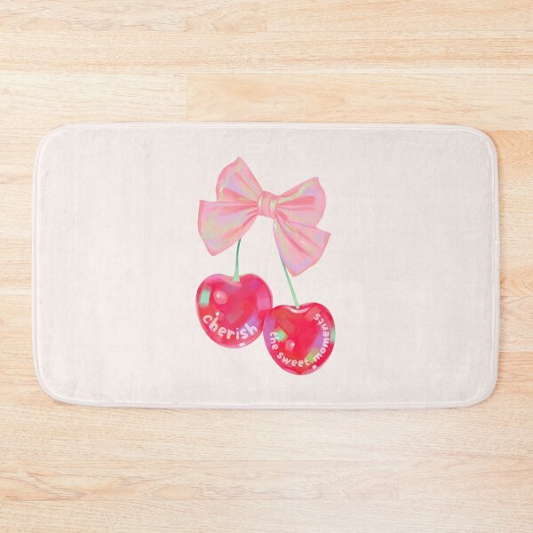 Item preview, Cherish the Sweet Moments | Holographic Coquette Cherry Pink Bow  designed and sold by Kimochi-Shop.