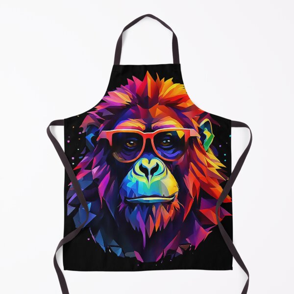 Item preview, Orangutan Vibrant Animal Art Pop Art Style Black/Transparent designed and sold by kakarikihill.