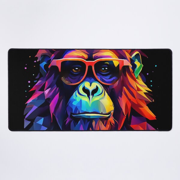 Item preview, Orangutan Vibrant Animal Art Pop Art Style Black/Transparent designed and sold by kakarikihill.