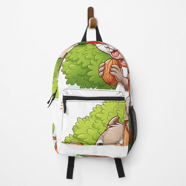 Item preview, cartoon of a squirrel wearing a t-shirt eating nuts on a tree designed and sold by MzulhilmiZam.