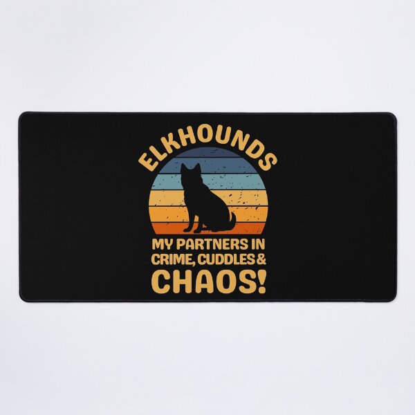 Item preview, Elkhounds My Partners In Crime Cuddles & Chaos designed and sold by AussieWonders.