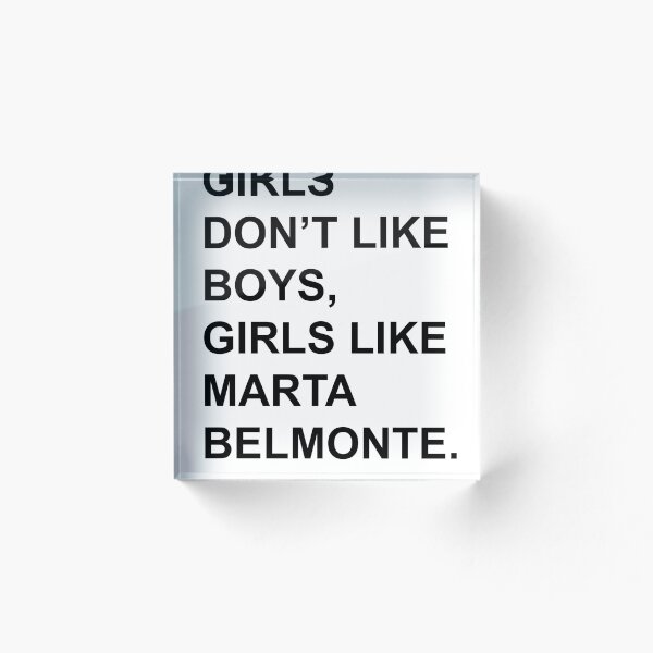 Item preview, A LAS CHICAS NO LES GUSTAN LOS CHICOS, A LAS CHICAS LES GUSTA MARTA BELMONTE. designed and sold by Sapphodramatic.