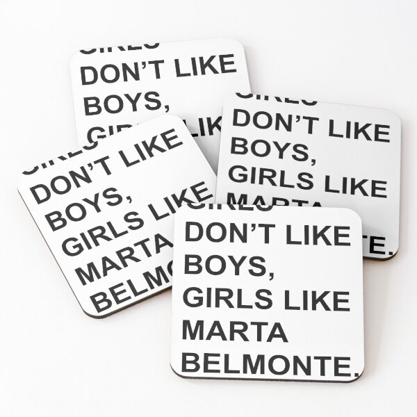 Item preview, GIRLS DON’T LIKE BOYS, GIRLS LIKE MARTA BELMONTE. designed and sold by Sapphodramatic.