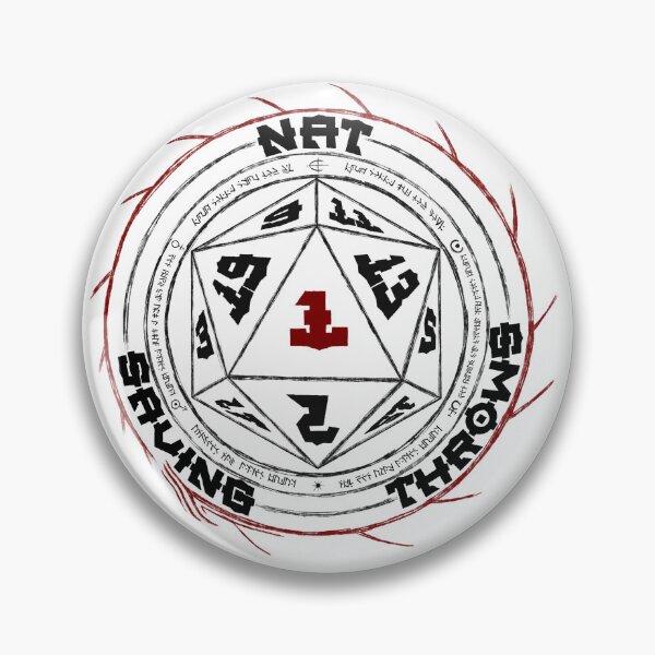 Artikelvorschau, Nat 1 Rettungswürfe Scratch Logo entworfen und verkauft von CreepyNights-P.