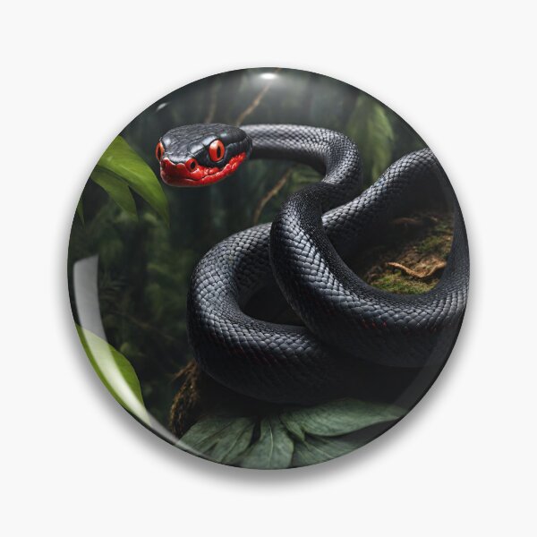 Item preview, A black red eyed snake in the jungle designed and sold by greentiger1.
