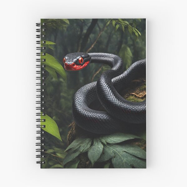 Item preview, A black red eyed snake in the jungle designed and sold by greentiger1.
