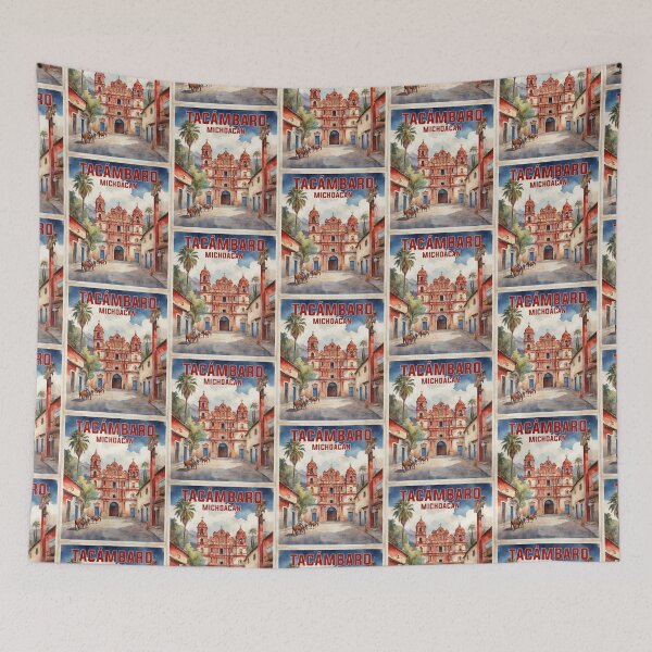 Item preview, Tacambaro Michoacan Mexico Vintage Travel Tourism designed and sold by TravelersGems.
