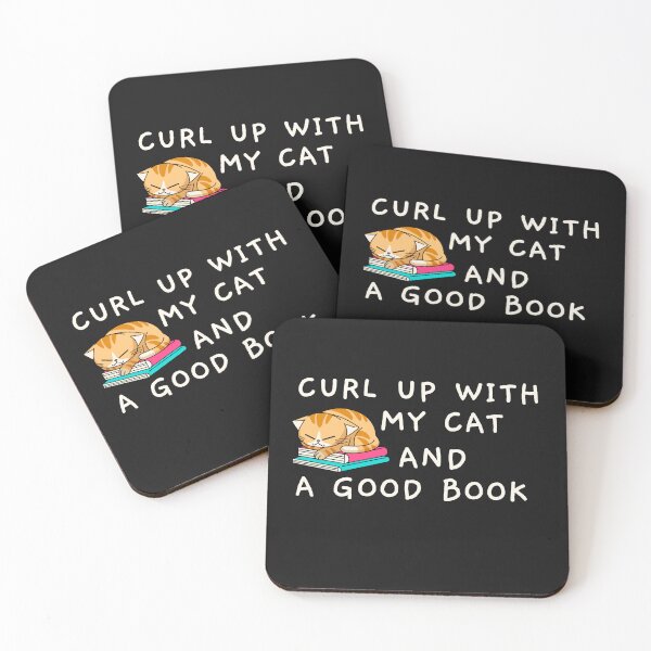 Item preview, curl up with my cat and books: my ideal day.  designed and sold by ninjapineapple.