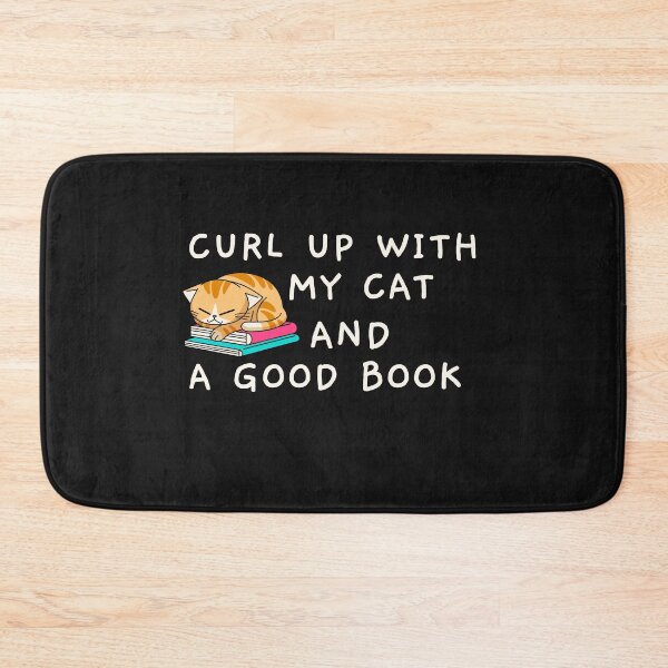 Item preview, curl up with my cat and books: my ideal day.  designed and sold by ninjapineapple.