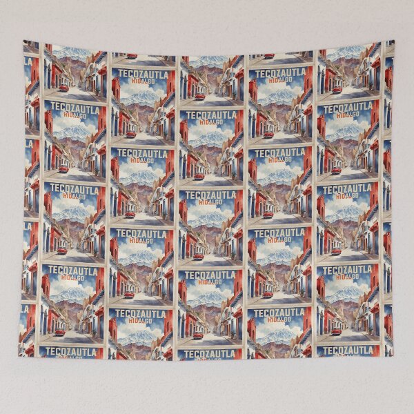 Item preview, Tecozautla Hidalgo Mexico Vintage Travel Tourism designed and sold by TravelersGems.