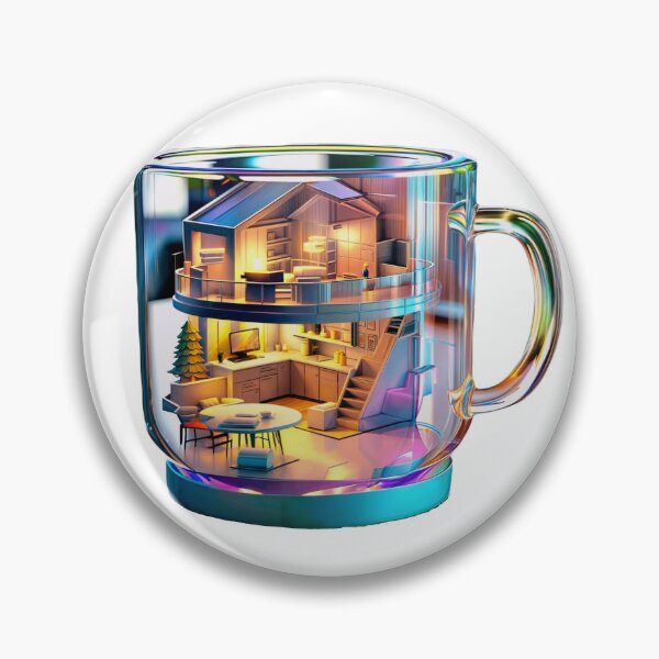 Item preview, Abstract Glass Mug designed and sold by PixelCraftDSG.
