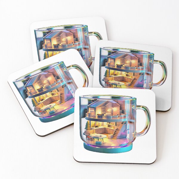 Item preview, Abstract Glass Mug designed and sold by PixelCraftDSG.