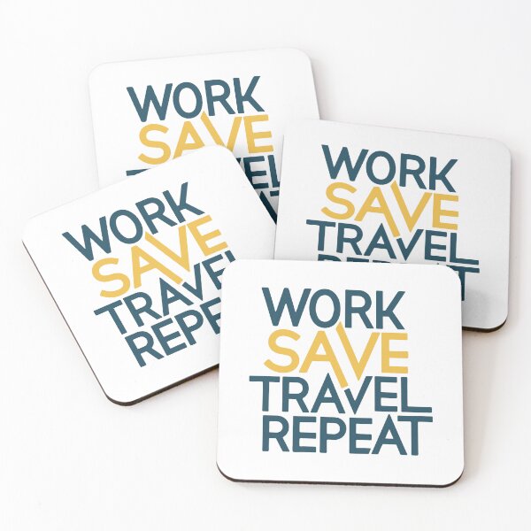 Item preview, Work Save Travel Repeat designed and sold by Designowner.