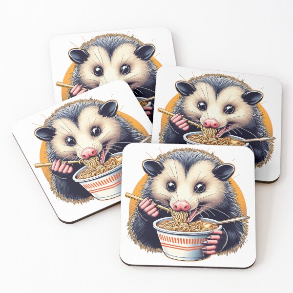 Artikelvorschau, Opossum isst Ramen entworfen und verkauft von Designowner.
