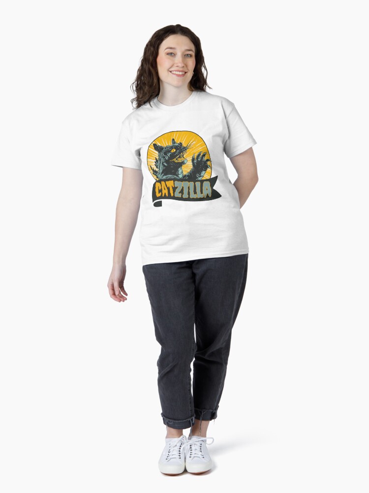 Thumbnail 4 of 7, Classic T-Shirt, Catzilla shirts designed and sold by Tintin1996.