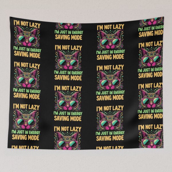 Item preview, Glowing Pawsitivity - The Chill Cat designed and sold by Mich Designs.