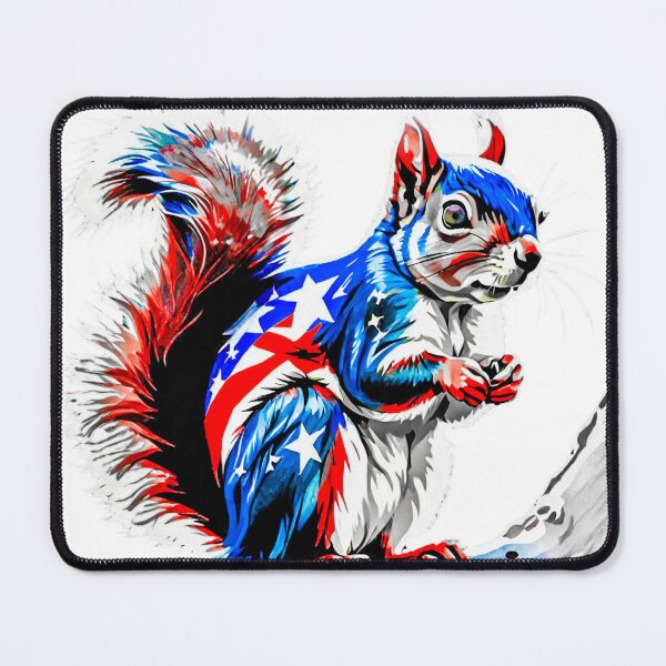 Item preview, Patriotic Tatted Squirrel designed and sold by TattedWolf.