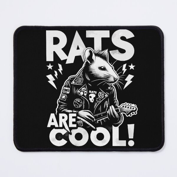 Item preview, Rockstar Rat: Punk Music Enthusiast Illustration designed and sold by Designowner.