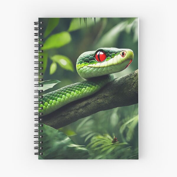 Item preview, A green red eyed snake in the jungle designed and sold by greentiger1.