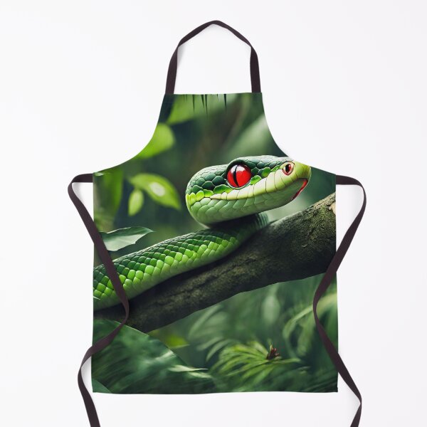 Item preview, A green red eyed snake in the jungle designed and sold by greentiger1.