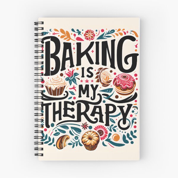 Item preview, Baking Is My Therapy, typography designed and sold by maxmaj.