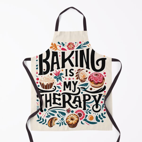 Item preview, Baking Is My Therapy, typography designed and sold by maxmaj.