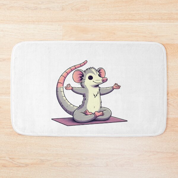 Item preview, Zen Opossum: Peaceful Meditation Yoga Pose Illustration designed and sold by Designowner.