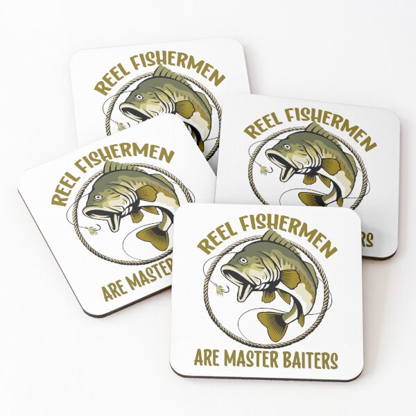 Item preview, Reel Fishermen Are Master Baiters Funny Fishing Angler Humor Lucky Fishing  designed and sold by Bad Kitty Designz.