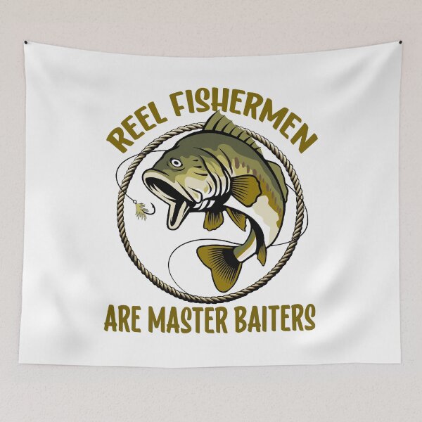 Item preview, Reel Fishermen Are Master Baiters Funny Fishing Angler Humor Lucky Fishing  designed and sold by Bad Kitty Designz.