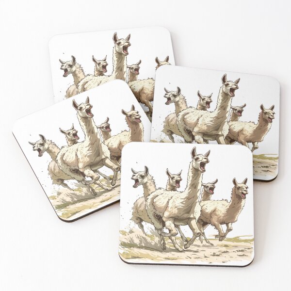 Item preview, Joyful Llamas Frolicking in the Sun designed and sold by NatureSyllabus.