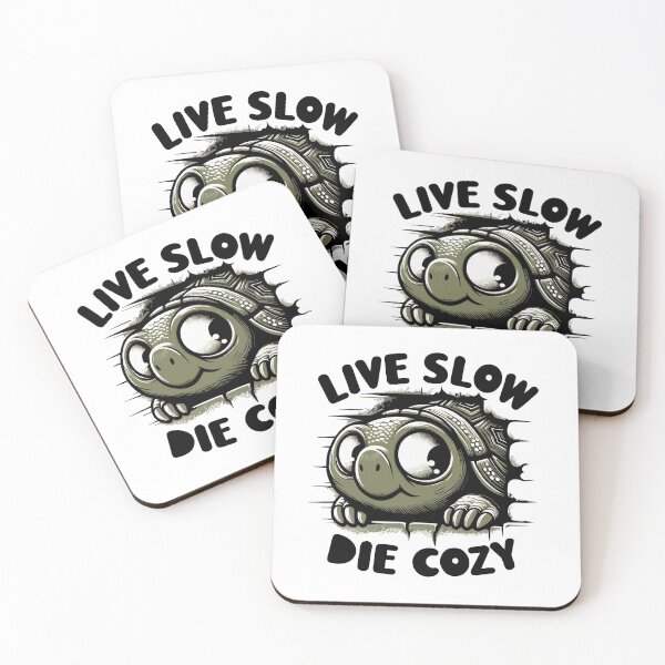 Item preview, Live Slow Die Cozy: Cute Turtle designed and sold by Designowner.